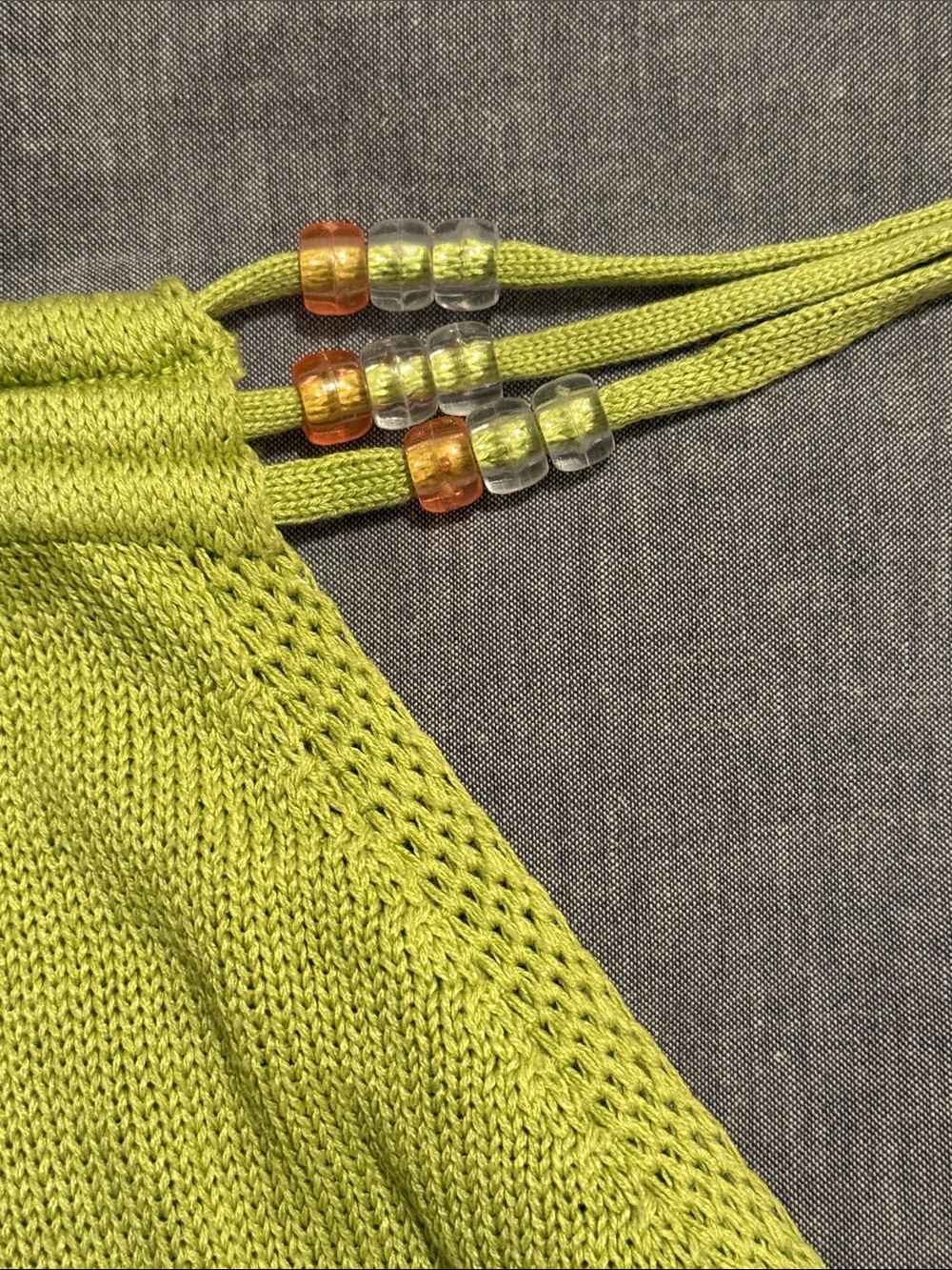 Chartreuse Halter Top - Picture 5 of 7